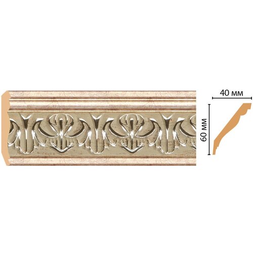 Карниз потолочный Decomaster 155B-59 2M, 1шт (длина 2м)