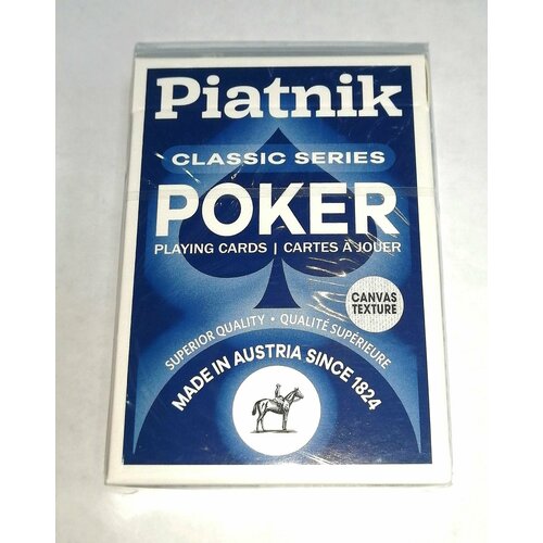 карты игральные poker 55 листов piatnik карты для игры в покер настольная игра Карты игральные  Poker 55 листов Piatnik / Карты для игры в покер / Настольная игра