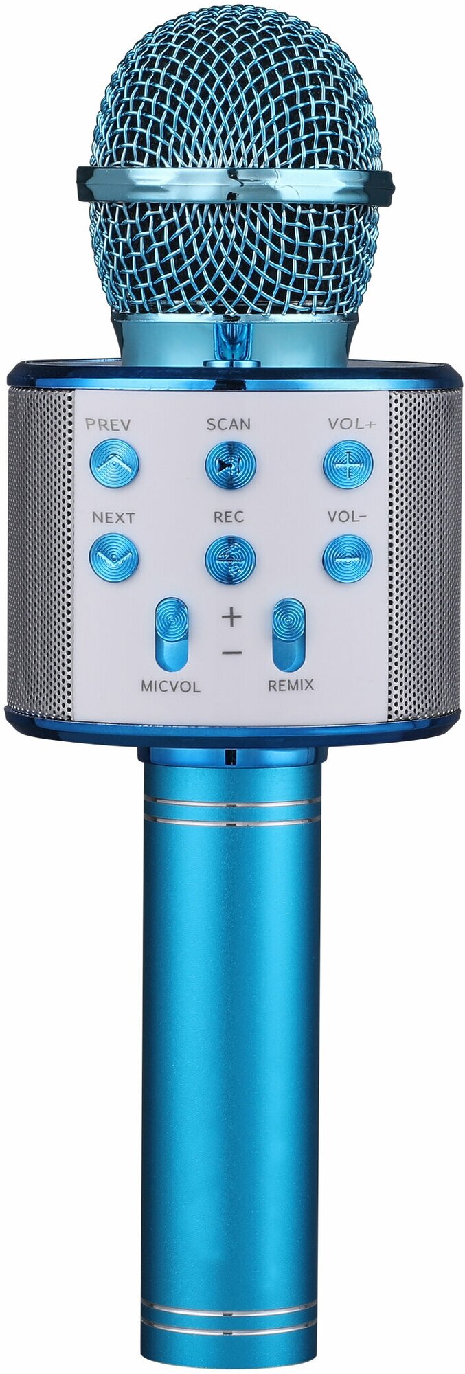 FunAudio G-800 Blue Беспроводной микрофон. Поддержка файлов: MP3, WMA. Bluetooth V4.0 + EDR. 3W