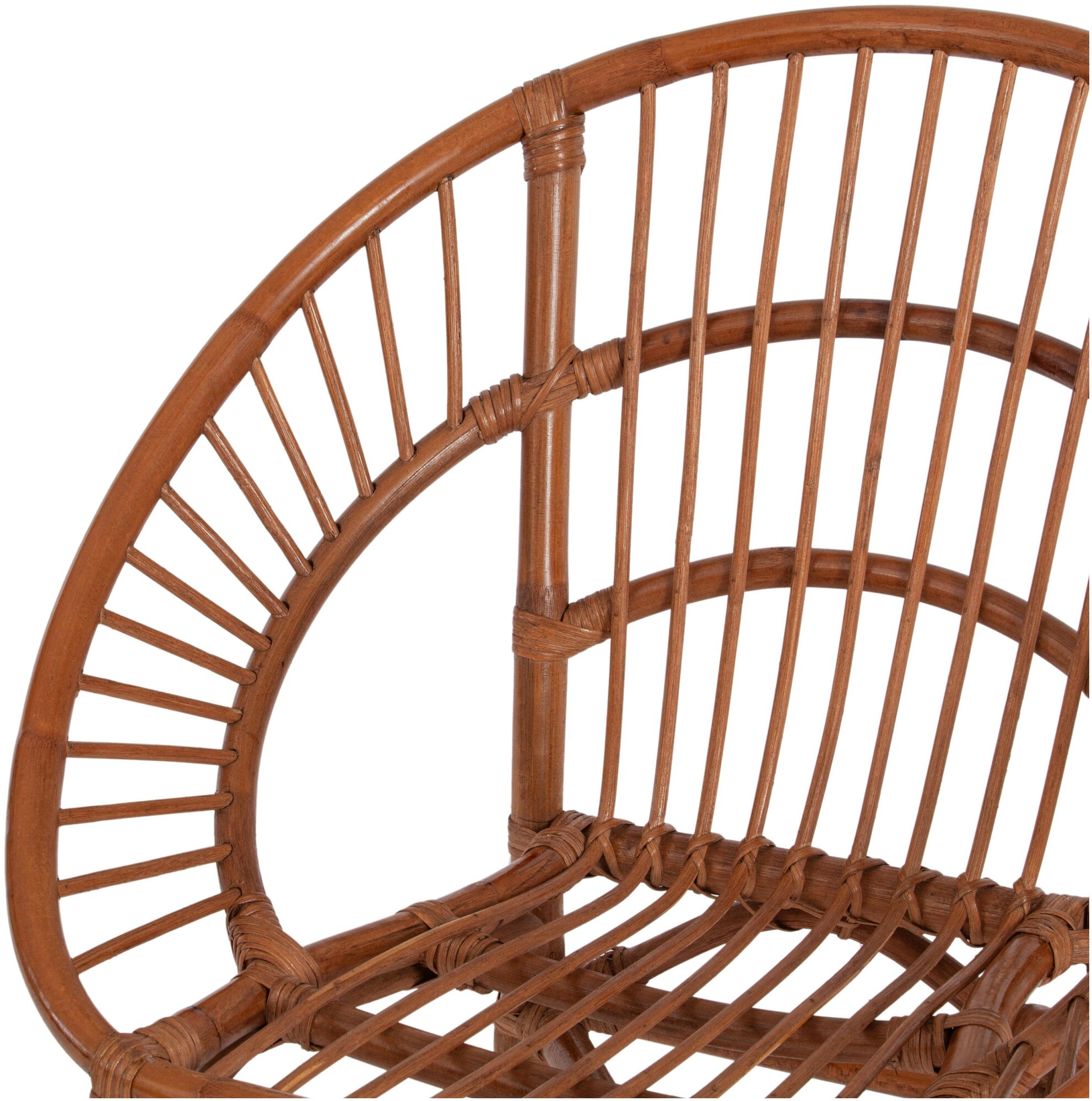Комплект для отдыха TetChair TURKEY (стол круглый (со стеклом)+2 кресла + диван) /с подушками/ротанг, кр:70х65х78см, дв:120х65х78см, ст:D50х56,5см, coco brown (коричневый кокос) - фотография № 11