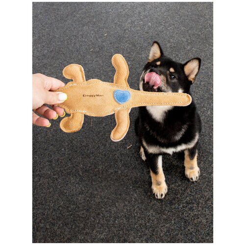 Игрушка для собак Japan Premium Pet Суперкожаная в виде крокодила для коррекции поведения и снятия стресса у собак . С нешумной пищалкой в животике. Для всех пород