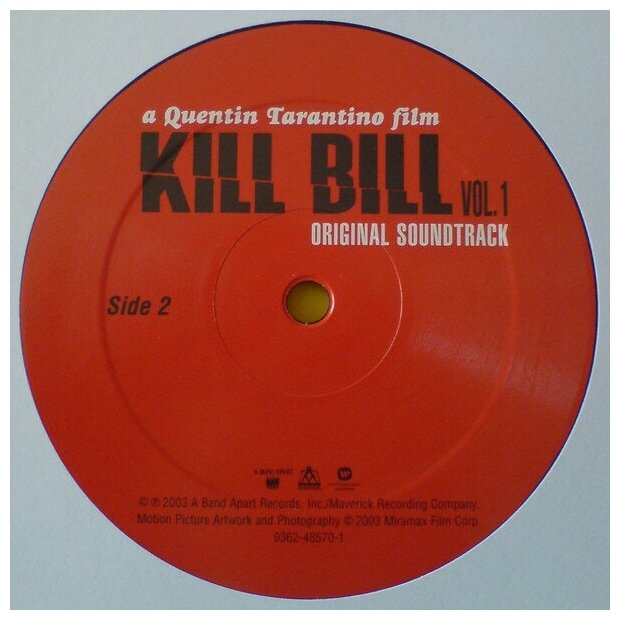 Виниловая пластинка Warner Music Various Artists - Kill Bill Volume 1