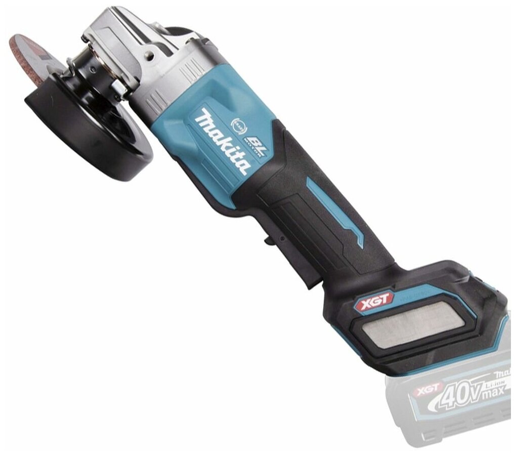 Аккумуляторная УШМ Makita GA029GZ, 125 мм, без аккумулятора черный/синий - фотография № 10