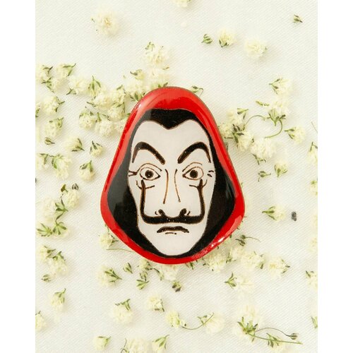 Брошь Inspiria, красный, белый