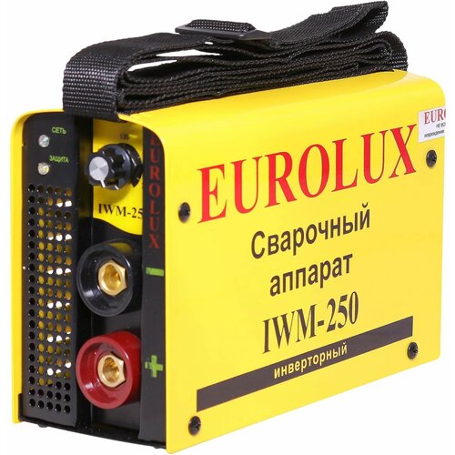 Сварочный аппарат инверторный Eurolux IWM-250 (ММА, 250 А, ПВ - 70%) зубр 250 а мма igbt пв 70 % 160 220 в сварочный аппарат инверторный са 250