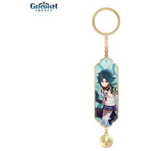 Брелок miHoYo, зеленый 2021 new game genshin impact xiao animation peripheral qiqi rotating keychain pendant decompression stationery gift accessories