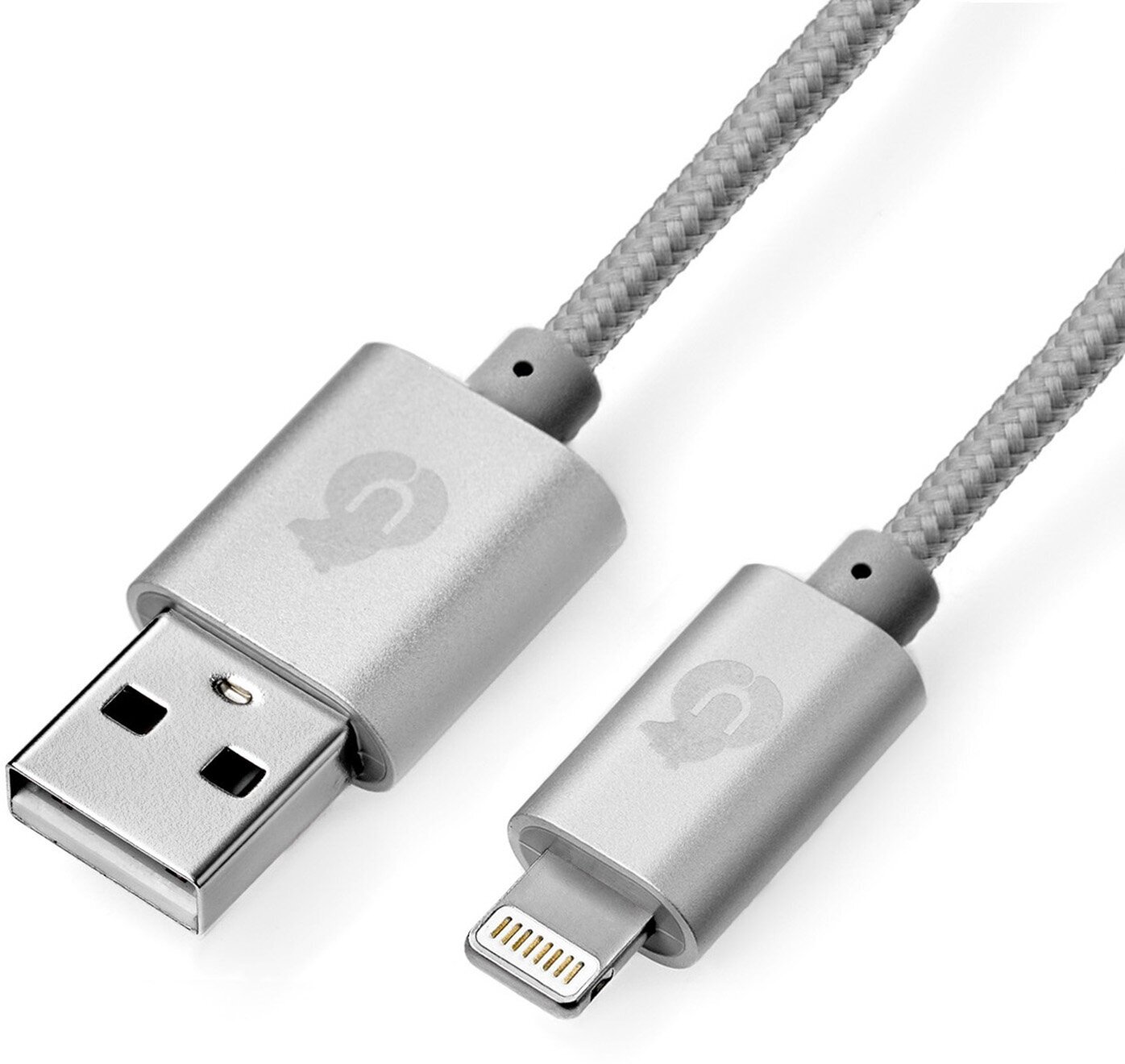 UBear CORD Lightning USB Cable (Nelon+Aluminum), 1,0 m cool grey