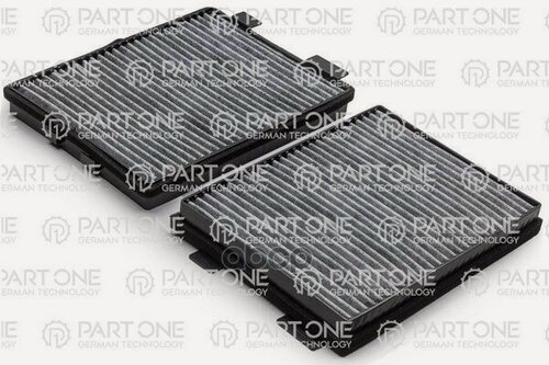 Изображение товара Фильтр салона with active carbon, set, 2pcs, BMW 5 E39 95-03, 262x198x32 PART-ONE арт. 1CF048