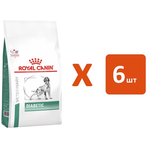 ROYAL CANIN DIABETIC для взрослых собак при сахарном диабете (1,5 кг х 6 шт) корм royal canin diabetic для кошек при сахарном диабете 1 5 кг