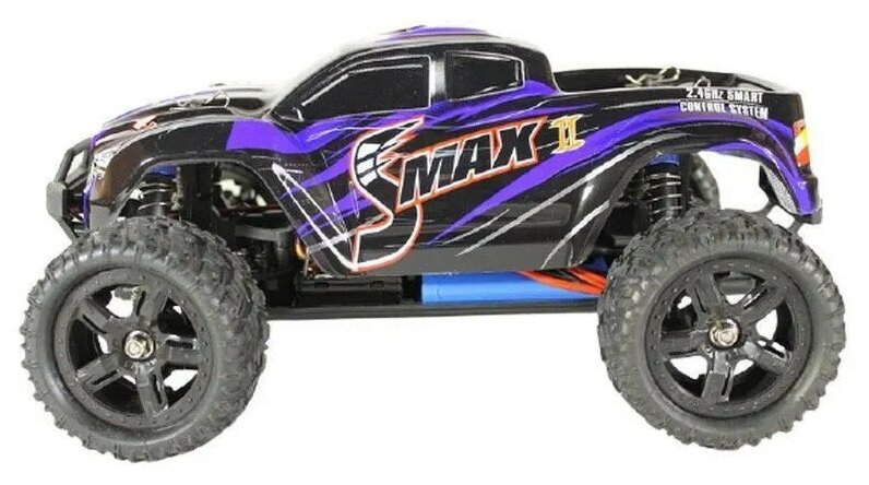 Радиоуправляемый монстр Remo Hobby SMAX V2.0 (синий) 4WD 2.4G 1/16 RTR