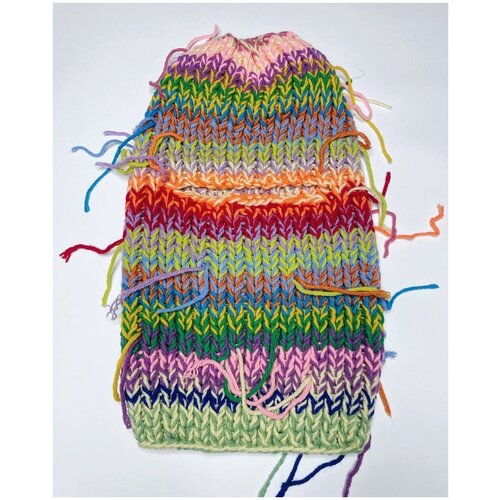 Объемная балаклава с нитками-конфетти #9 Evgrafova