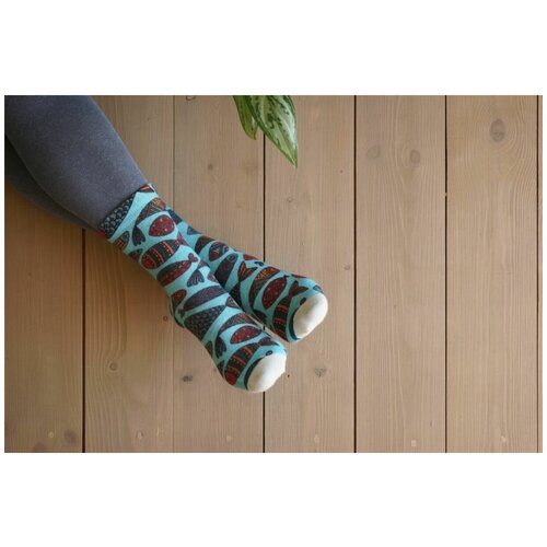 фото Носки шерстянки, размер 39/42, голубой