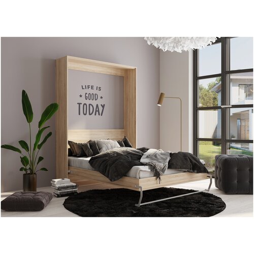 Шкаф кровать SMART 160*200*18 дуб