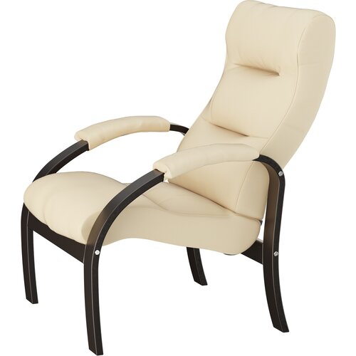 Кресло для отдыха PASSO MOLE, кремовая экокожа