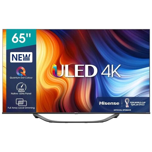 Телевизор LED Hisense 65 65U7HQ черный Ultra HD 120Hz DVB-T DVB-T2 DVB-C DVB-S DVB-S2 USB WiFi Smart TV ДА 10209500₽