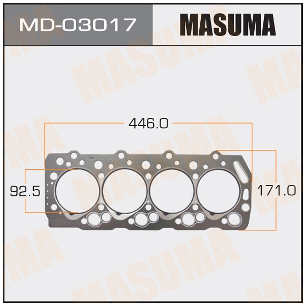 Прокладка головки блока цилиндров Masuma MD-03017