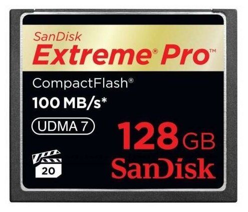 Карта памяти Compact Flash Card 128Gb SanDisk VPG 65 UDMA 7 SDCFXPS-128G-X46