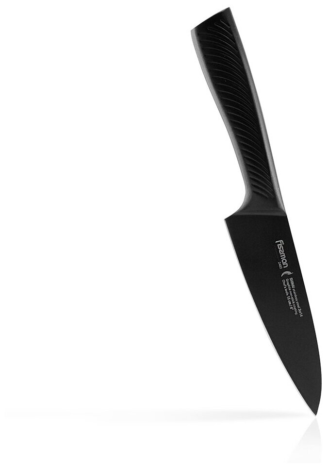 2483 FISSMAN Нож Поварской SHINAI 15см с покрытием Graphite (3Cr14 сталь)