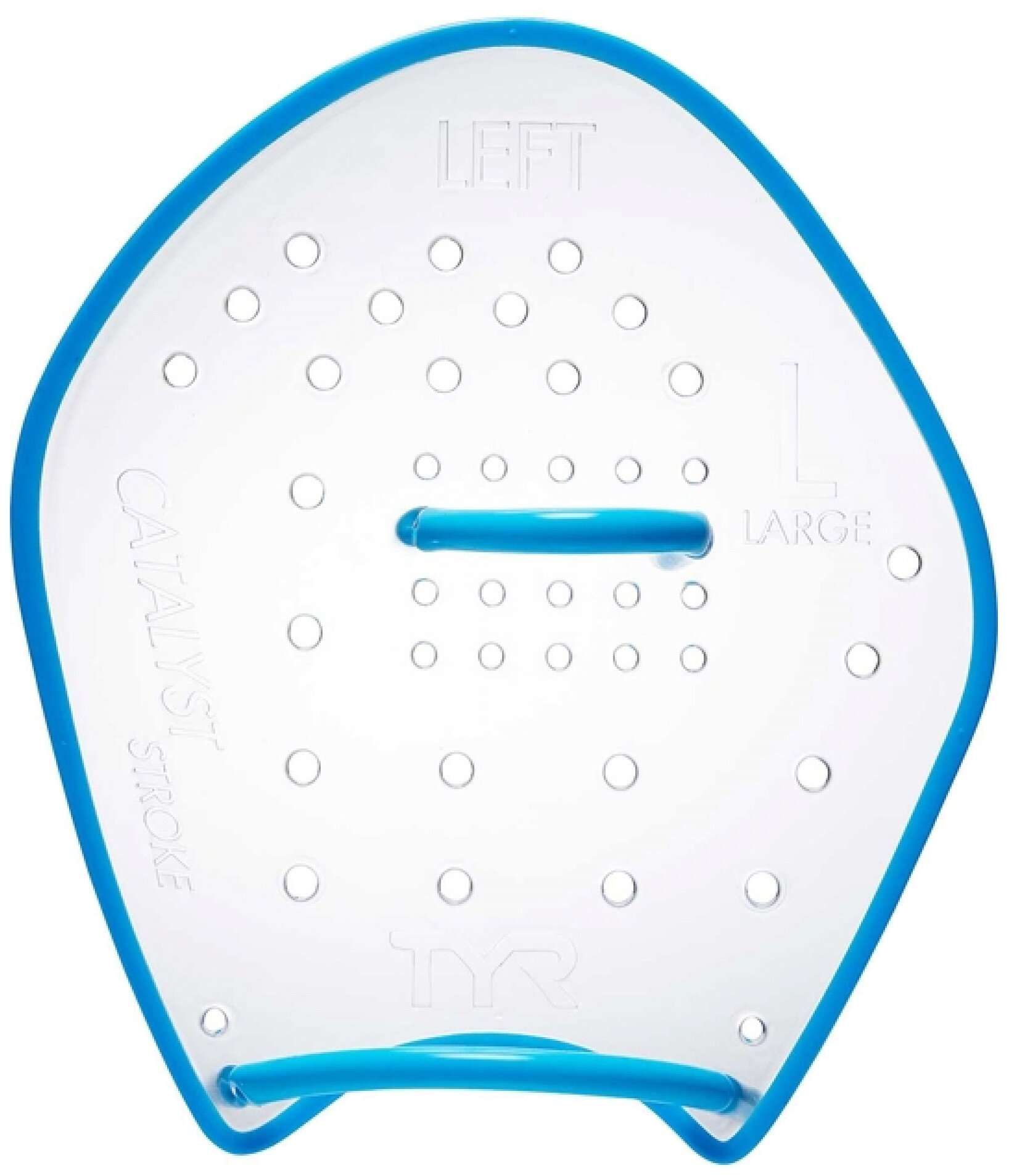 Лопатки для плавания TYR Catalyst Stroke Training Paddles (101 Белый, L) — фото 1