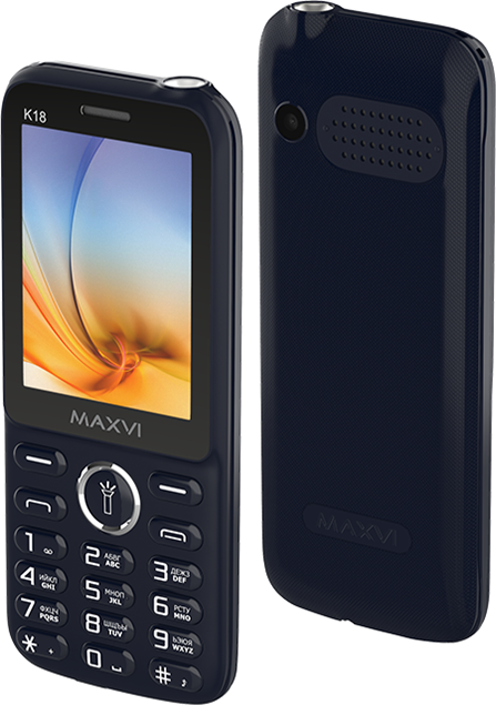 Телефон MAXVI K18, 2 SIM, синий