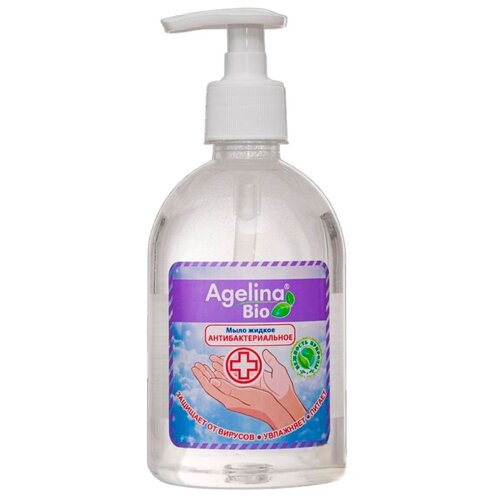 Жидкое мыло антибактериальное Agelina Bio Натуральное, 500 г  - Купить