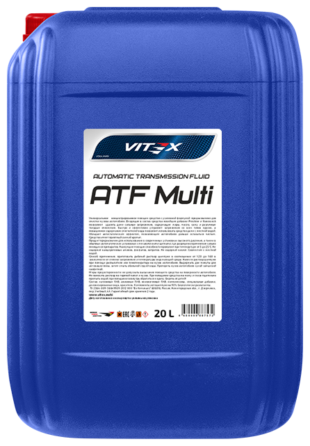 Трансмиссионная жидкость Vitex ATF Multi, синтетическая, 20 л