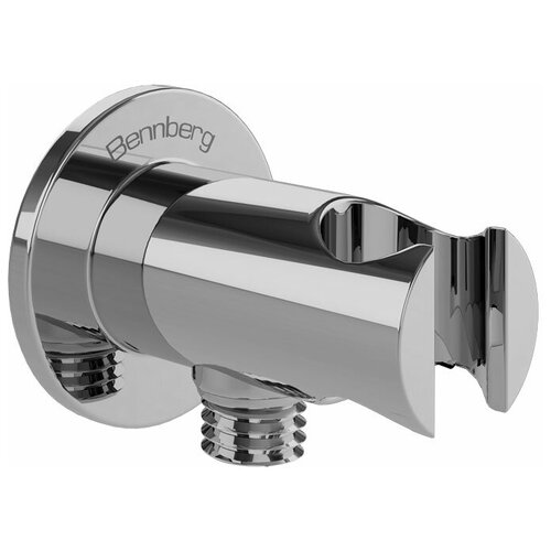 Подключение для душевого шланга хром с держателем гигиенический лейки Bennberg CHROME B 1002 CR
