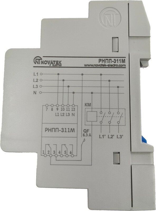Реле контроля 3-фаз. напряжения РНПП-311М (2 мод.) - фотография № 8