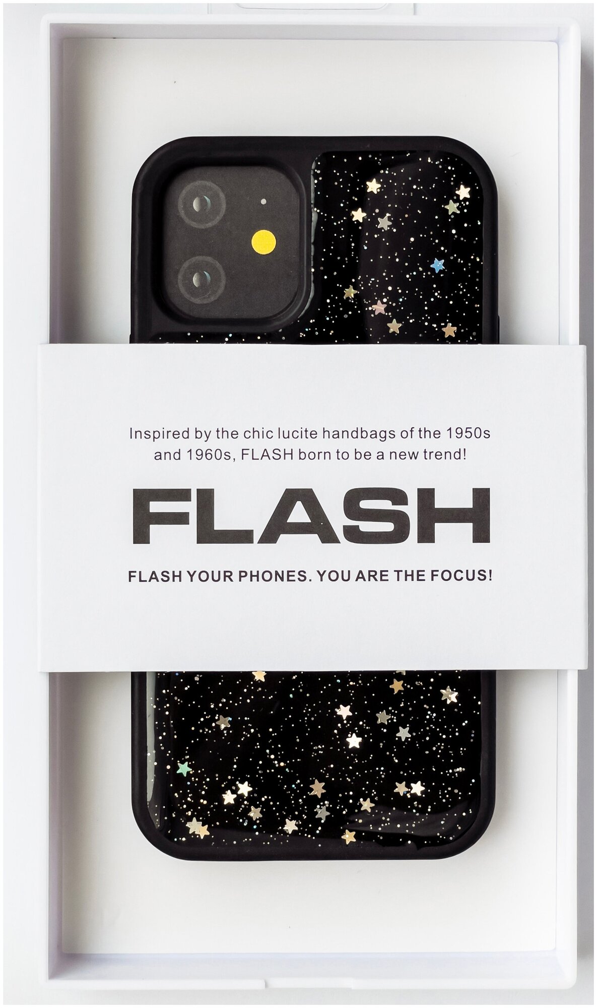 Чехол силиконовый для iPhone 12 mini 5.4 эксклюзивный / PREMIUM Original case K-DOO FLASH brilliant Stars exclusive
