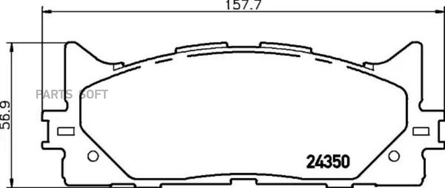 NISSHINBO NP1015 NP1015_колодки дисковые передние!\ Toyota Camry ACV 40/45 06