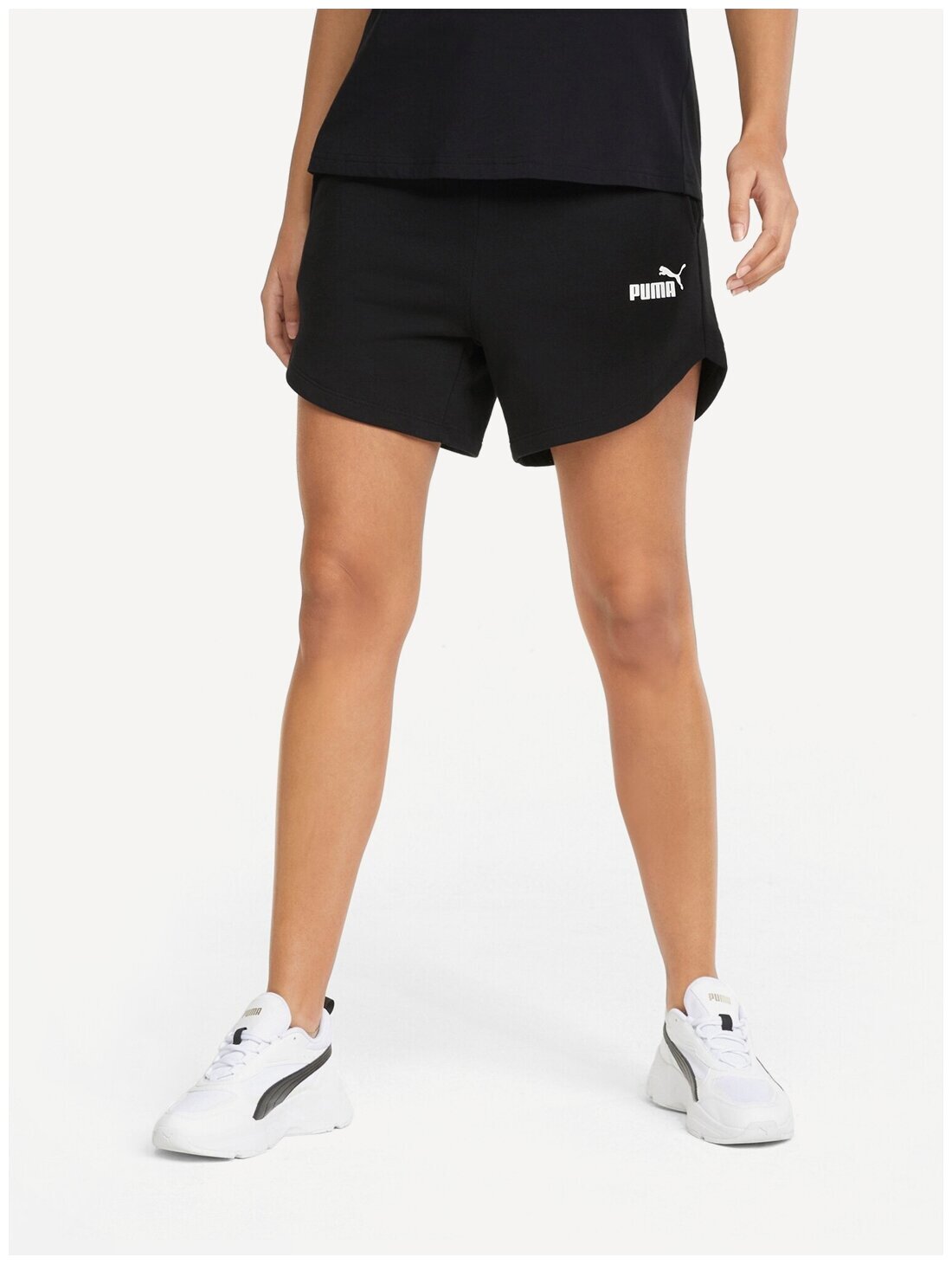 Шорты спортивные PUMA Essentials High Waist, размер XXL, черный