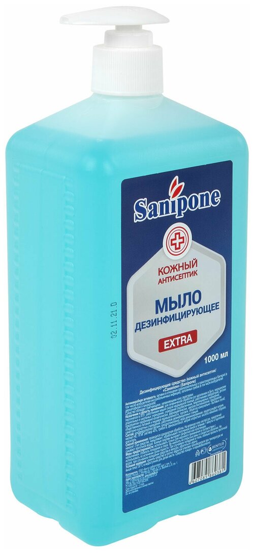 Мыло жидкое дезинфицирующее, 1 л, SANIPONE 