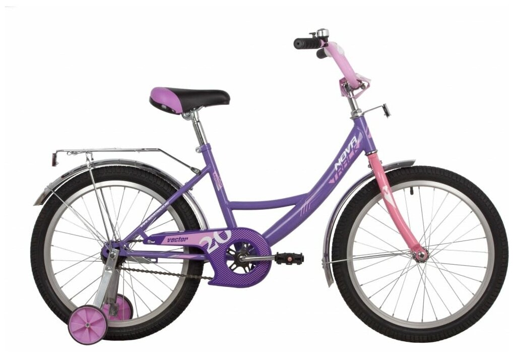 Велосипед 20 Хардтейл Novatrack Vector (2022) Количество Скоростей 1 Рама Сталь 12 Фиолетовый NOVATRACK арт. 203VECTOR. LC22-