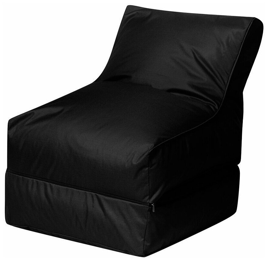 Кресло Лежак Раскладной Черный (Классический)