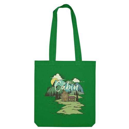 фото Сумка шоппер us basic, зеленый