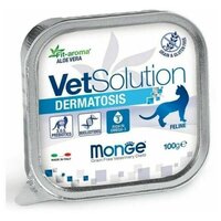 Консервы для кошек Monge VetSolution Cat Dermatosis Монж Дерматозис 12 шт х 100 г.