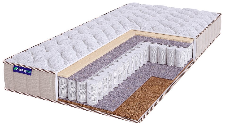 Матрас Beautyson Roll Spring Latex Cocos S600 Lux 80х200