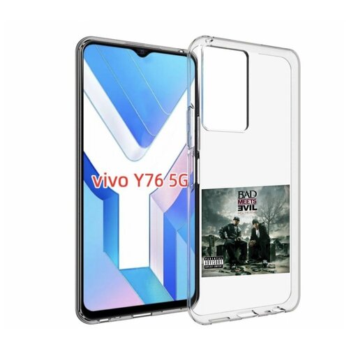 Чехол MyPads Eminem BAD MEETS EVIL – HELL THE SEQUEL для Vivo Y76 5G задняя-панель-накладка-бампер чехол mypads eminem bad meets evil – hell the sequel для doogee s51 задняя панель накладка бампер