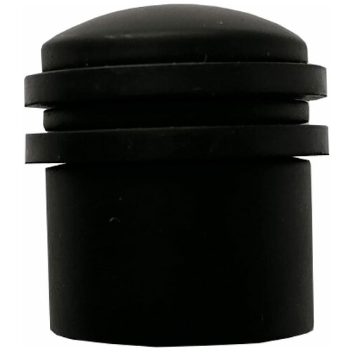 Ограничитель двери напольный бочонок с двумя резинками Vantage DS 5 BL цвет черный (отбойник-упор-стопор-стоппер)