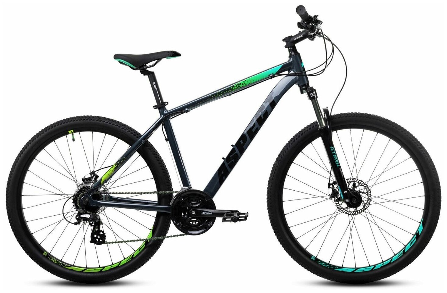 Велосипед Aspect Ideal 27.5 серый 20" (2022) (20" - ваш рост 180 и выше)