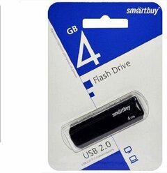 Smartbuy USB Drive 4GB CLUE Black (SB4GBCLU-K)