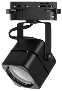 Трековый светильник Feron AL190, кол-во ламп: 1 шт, цвет арматуры: черный, цвет плафона: черный
