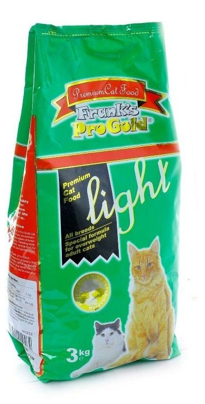 Корм Frank's ProGold для кошек, склонных к полноте (Light 29/12), 3 кг - фотография № 8