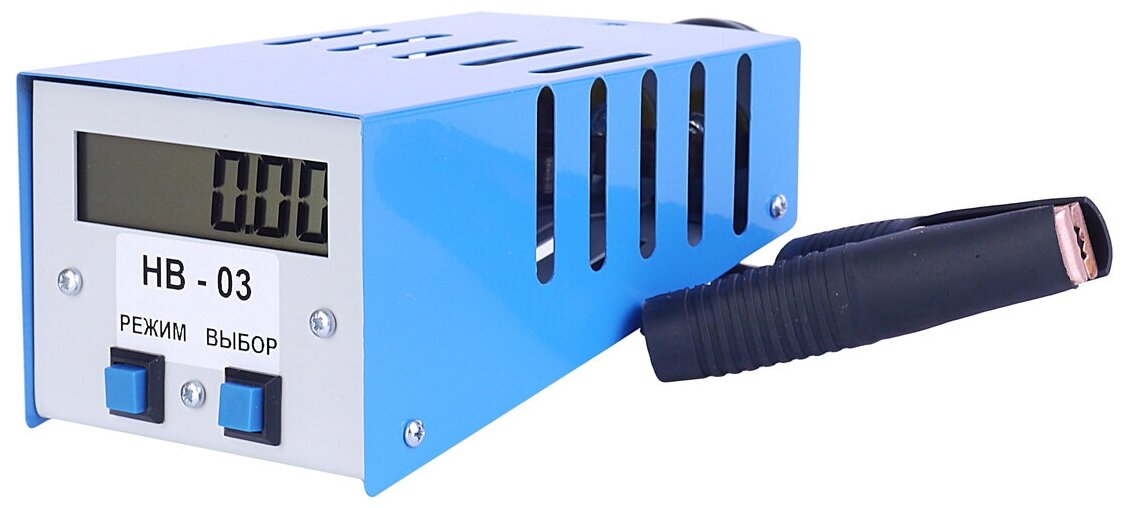 Вилка нагрузочная для измерения заряда АКБ 12V, емкость до 190А/ч, ток нагрузки 100-200А, ж/к индик. НВ-03