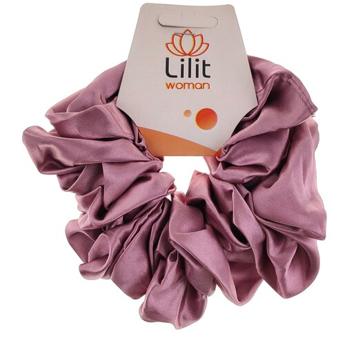 Резинка для волос, объемная, шелковая, цвета в ассортименте