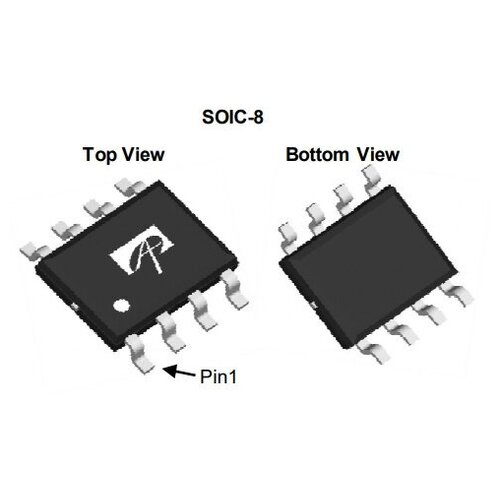Микросхема AO4620 Dual NP-Channel MOSFET 40V 7.2A SO-8