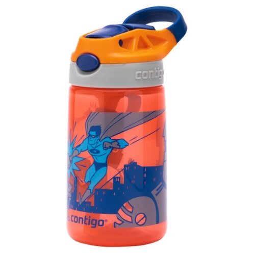 Бутылка Contigo Gizmo Flip, 420 мл, nectarine with superhero