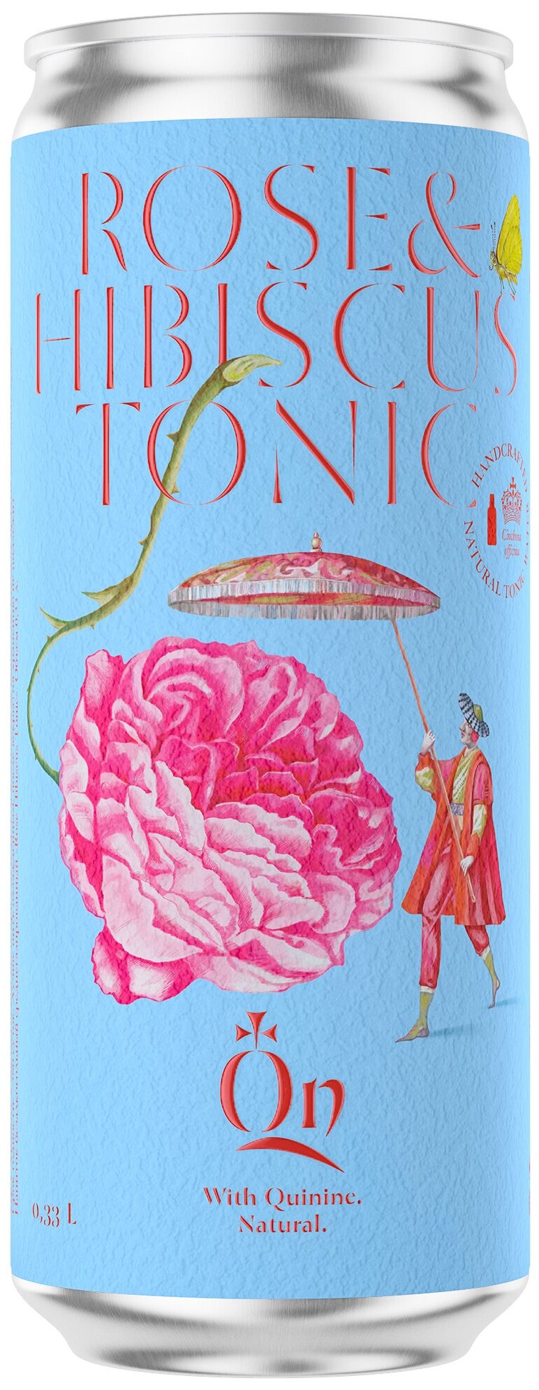 Органический тоник с розой и гибискусом QN Rose & Hibiscus Tonic (1 шт. по 0,33 л.)