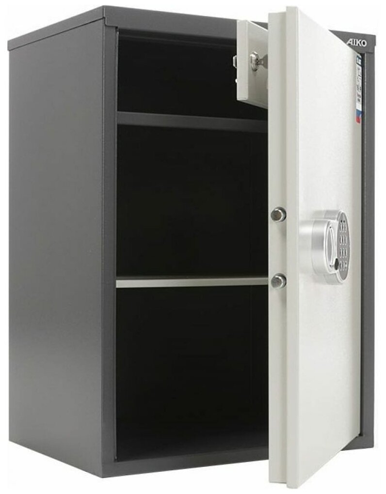 Шкаф офисный шкаф сейф Aiko SL 65T EL с трейзером шкаф бухгалтерский металлический для хранения документов кодовый замок ВхШхГ:630х460х340мм