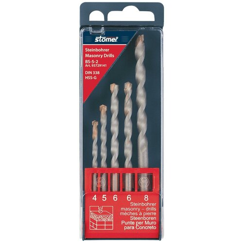 Набор сверл по бетону Stomer 